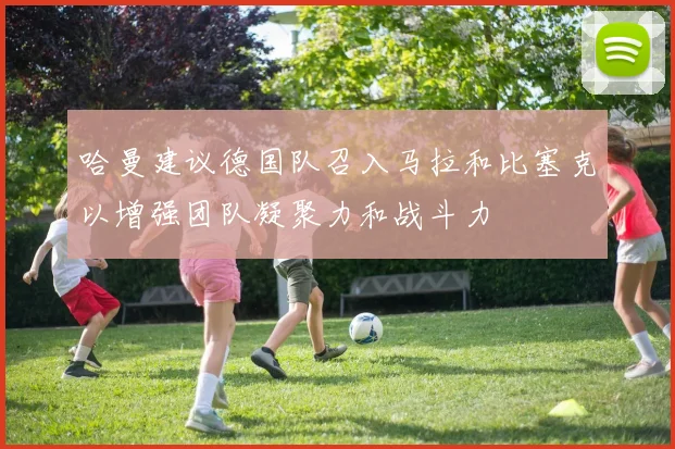 哈曼建议德国队召入马拉和比塞克以增强团队凝聚力和战斗力